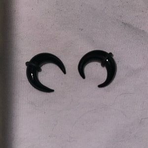 COPY - Black Glass Earrings